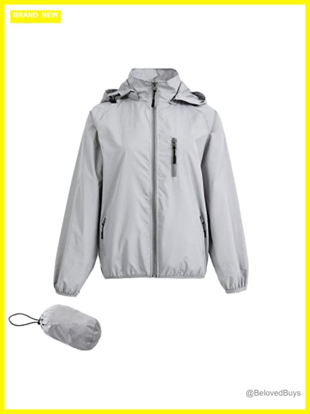 Lightweight Waterproof Packable Windbreaker Running Jacket